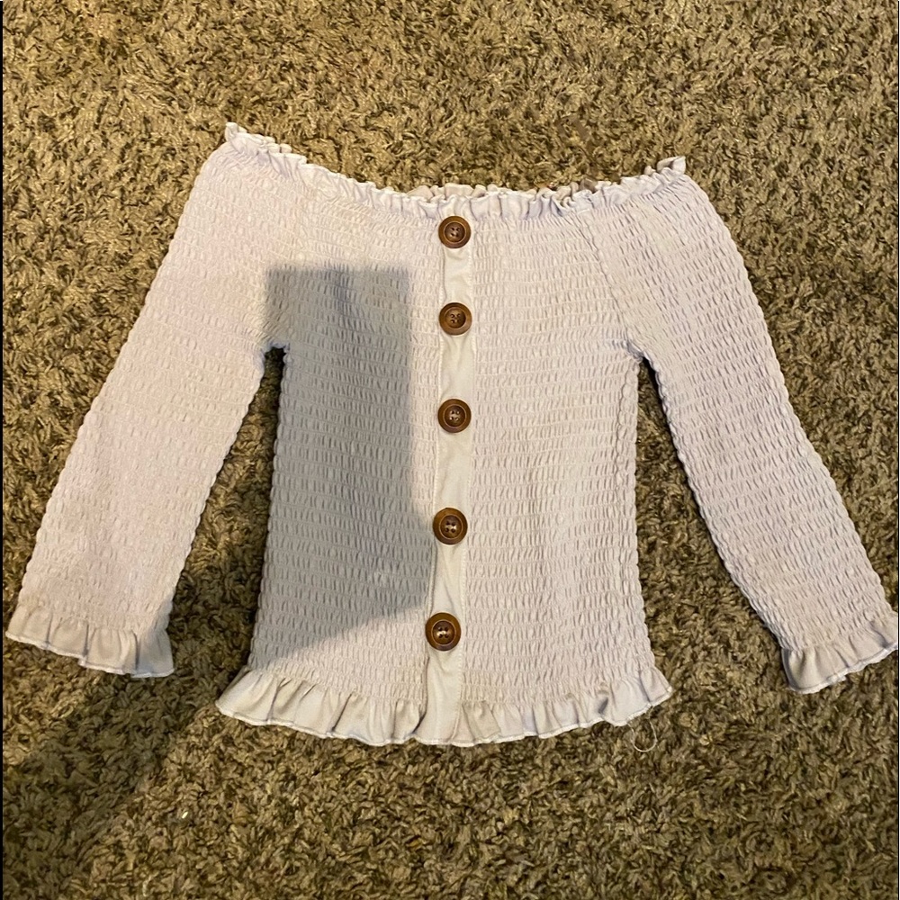 off shoulder long sleeve